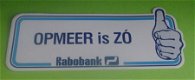 Sticker Opmeer is ZO(rabobank) - 1 - Thumbnail