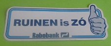 Sticker Ruinen is ZO(rabobank)