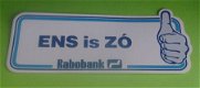 Sticker Ens is ZO(rabobank) - 1 - Thumbnail