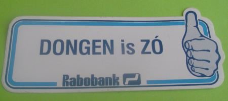 Sticker Dongen is ZO(rabobank) - 1