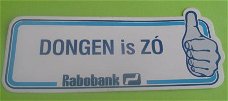 Sticker Dongen is ZO(rabobank)