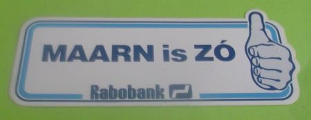 Sticker Maarn is ZO(rabobank) - 1