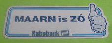 Sticker Maarn is ZO(rabobank)