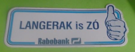 Sticker Langerak is ZO(rabobank) - 1