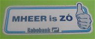 Sticker Mheer is ZO(rabobank) - 1 - Thumbnail