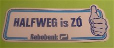 Sticker Halfweg is ZO(rabobank)