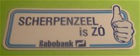 Sticker Scherpenzeel is ZO(rabobank) - 1 - Thumbnail