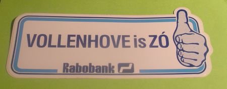 Sticker Vollenhove is ZO(rabobank) - 1