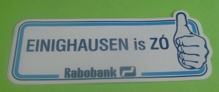 Sticker Enighausen is ZO(rabobank) - 1