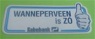 Sticker Wanneperveen is ZO(rabobank) - 1 - Thumbnail