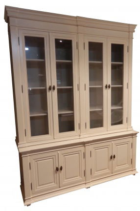 Buffetkast Lara wit - grijs 190 x 50/40 x 240cm - nr. 1