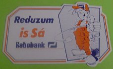 Sticker Reduzum is Sá(rabobank)