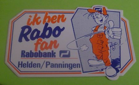 Sticker Ik ben rabo fan Helden/Panningen (rabobank) - nr. 1