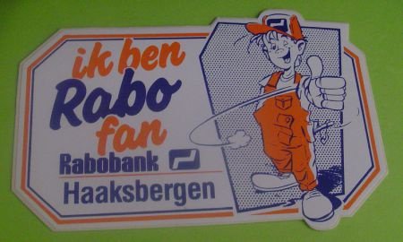 Sticker Ik ben rabo fan Haaksbergen(rabobank) - nr. 1