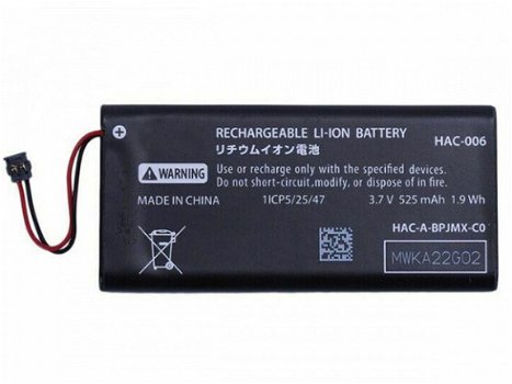 450mAh/1.67Wh Nintendo HAC-006 batería reemplazable para Nintendo batería - 1