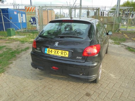 Peugeot 206 - 1.4-16V Air-line 3 MOOIE ZWARTE 206 apk nap - 1