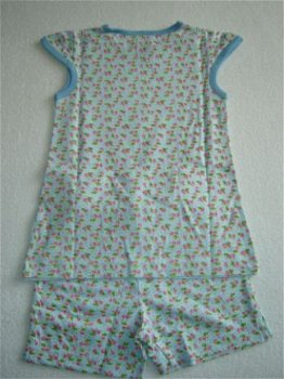 Meisjes Tricot Shortama Queen maat 110 Bleu - 3