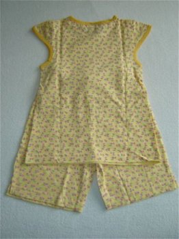 Meisjes Tricot Shortama Queen maat 98 Geel - 2