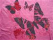 Dames BIG SHIRT Vlinder Roze - 3 - Thumbnail