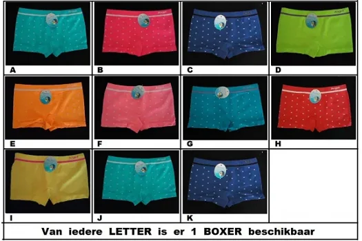 Naadloze meisjes boxers STIPPEL maat 6/8 - 1