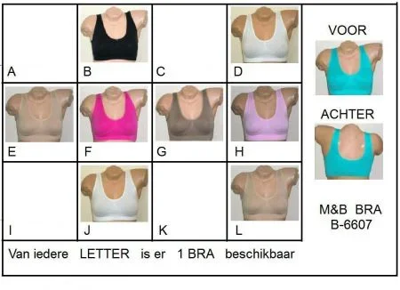 COMFORT naadloze Dames TOP (BRA) maat M/L - 1