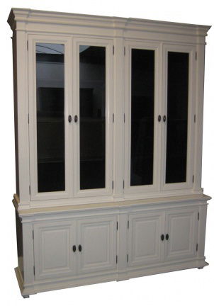Buffetkast Lara wit - zwart 190 x 50/40 x 240cm - nr. 1