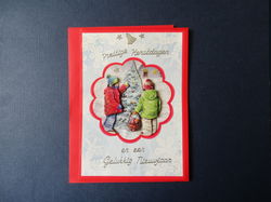 5 OPRUIMING KERST wenskaart + envelop