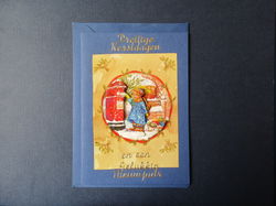 6 OPRUIMING KERST wenskaart + envelop
