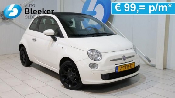 Fiat 500 C - 500c 0.9 Twinair Lounge Cabrio Airco Pdc Trekhaak afn. 1/2 leer - 1