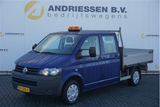 Volkswagen Transporter - T5 2.0 TDI 3-Zijdige Kipper, Dubbele Cabine, Trekhaak - 1