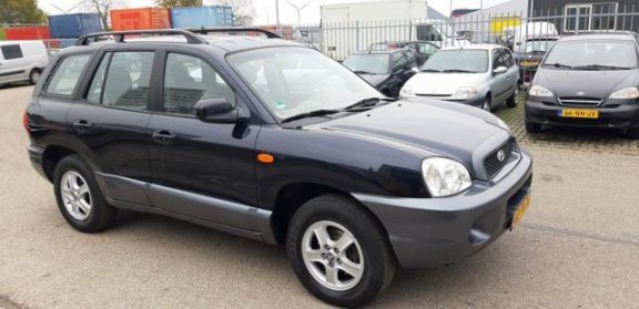 Hyundai Santa Fe - 2.4i-16V 4WD Navy , met Clima - 1