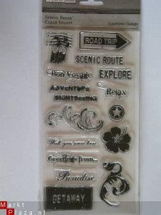 the paper company clear stamp spring break