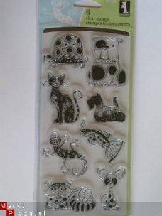 inkadinkado clear stamp patterned pets