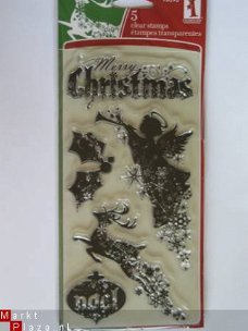 inkadinkado clear stamp christmas silhouettes