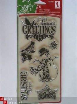 inkadinkado clear stamp ornate christmas - 1
