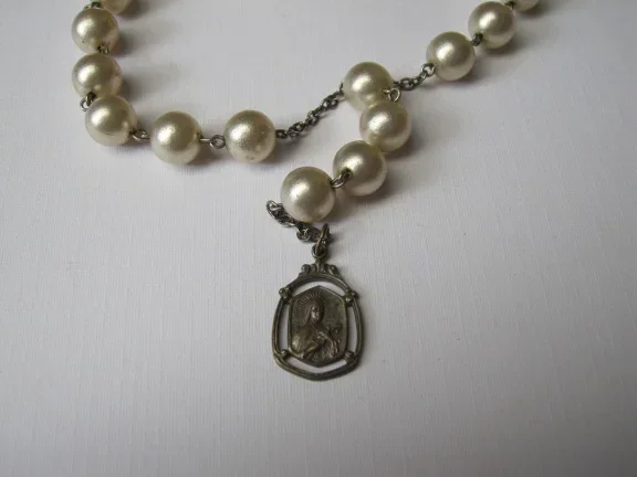 Rozenkrans hand pols met St. Theresa - Afbeelding 4
