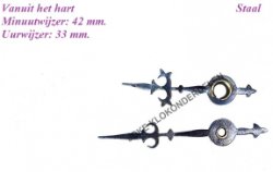 === Wijzers Franse pendule = oud === 41193