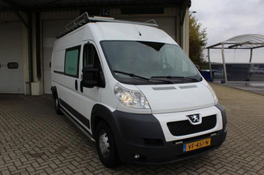 Peugeot Boxer - 435 2.2 HDI L3H2 DC Imperiaal, Dealer OH, Airco, Cruise, PDC, Trekhaak, Parrot, NAP - 1