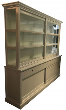 Buffetkast Zandvoort wit - wit 255 x 50/40 x 220cm - nr. 1