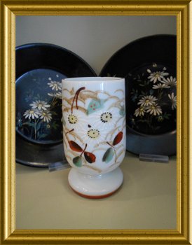 Mooi oud opaline glazen vaasje // antique opaline glass vase - 1