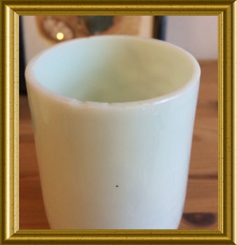 Mooi oud opaline glazen vaasje // antique opaline glass vase - 5