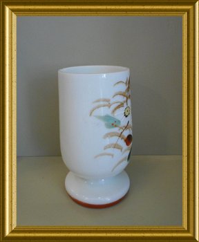Mooi oud opaline glazen vaasje // antique opaline glass vase - 6