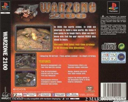 Playstation 1 ps1 warzone 2100 - 2