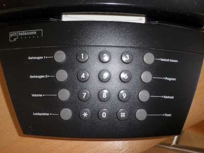 PTT telecom vaste telefoon zwart als nieuw. - 6