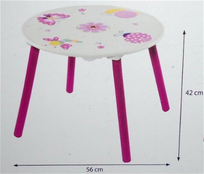 KINDERTAFEL- EN STOELTJES BUTTERFLY NIEUW - 2