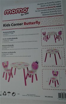 KINDERTAFEL- EN STOELTJES BUTTERFLY NIEUW - 4