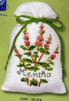 Borduurpakket Kruidenzakje "MENTHA" NIEUW !