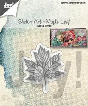 JoyCrafts, Snijmal , Sketch Art - Maple leaf ; 6002/1355 - 1