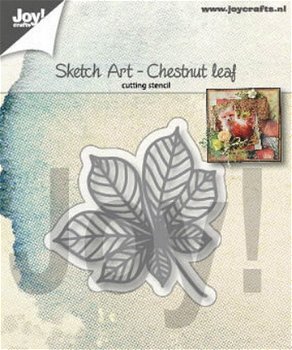 JoyCrafts, Snijmal , Sketch Art - Chestnut leaf ; 6002/1354 - 1