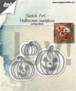 JoyCrats, Snijmal, Sketch Art - Halloween Pumpkins ; 6002/1341 - 1